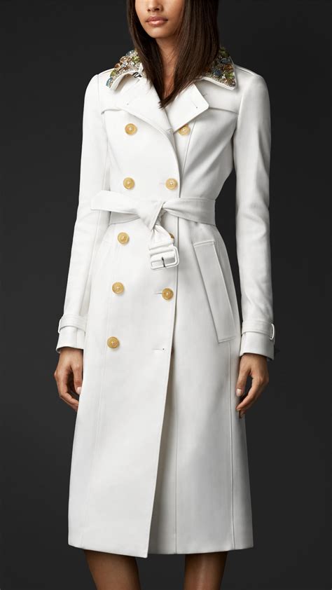 white burberry trench coat|burberry trench coat clearance.